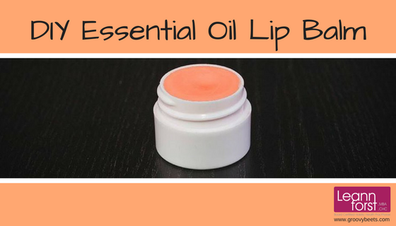 DIY Essential Oil Lip Balm | GroovyBeets.com