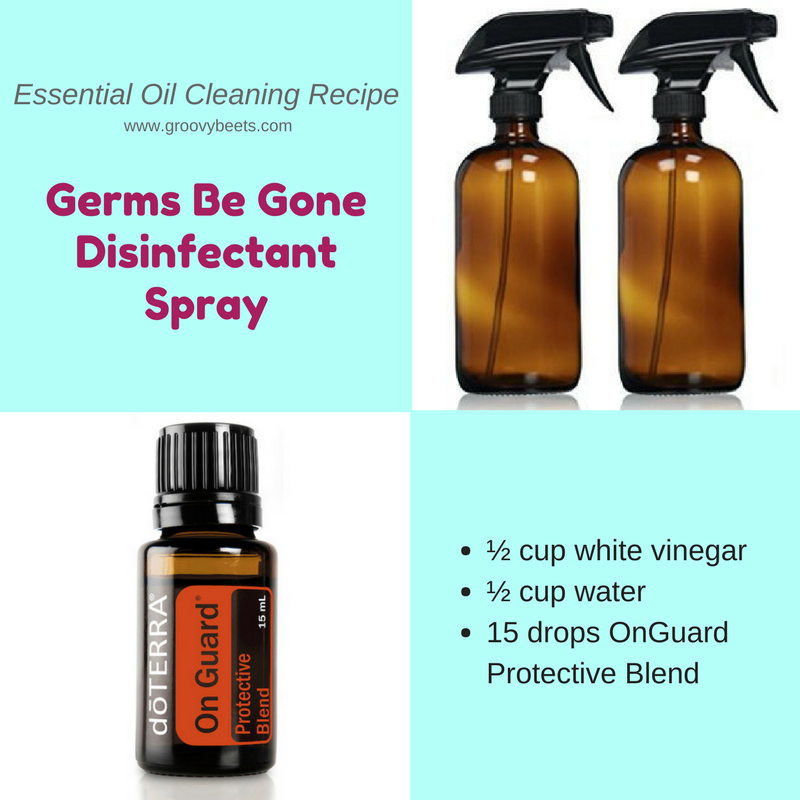 Essential Oil Disinfectant Spray | GroovyBeets.com