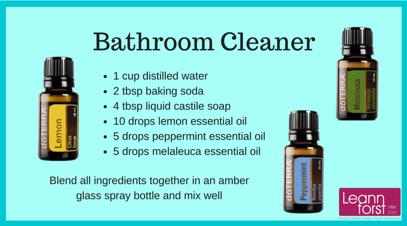 Bathroom Cleaner with Essential Oils | GroovyBeets.com