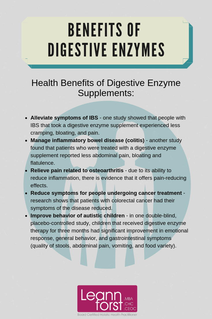 Health Benefits of Digestive Enzymes | LeannForst.com
